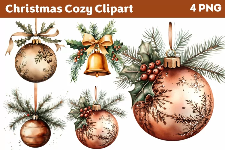 Cozy Christmas Clipart PNG