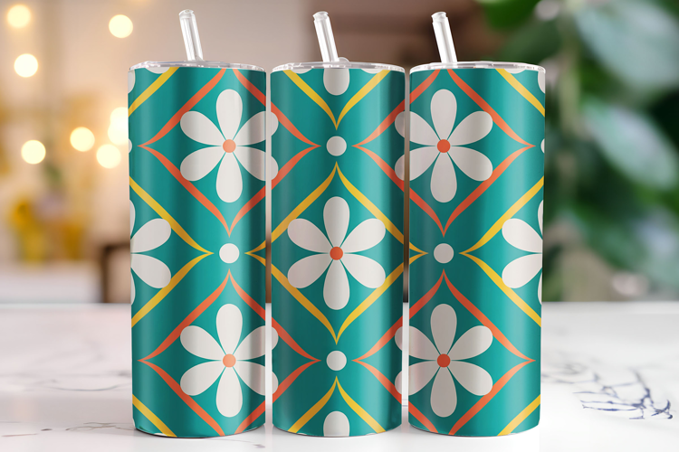 Flowers Tumbler Wrap | Sublimation | Tumblers