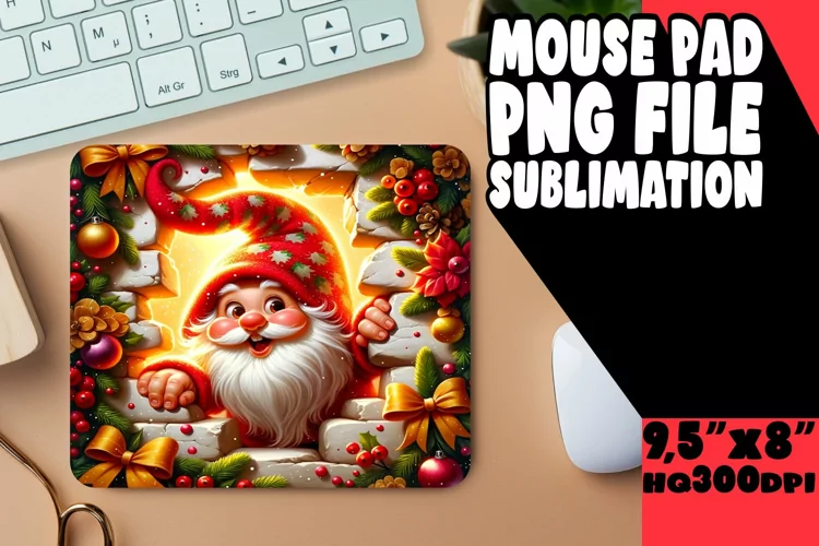 Sublimation Magic: Wall Hole Fun Mousepad