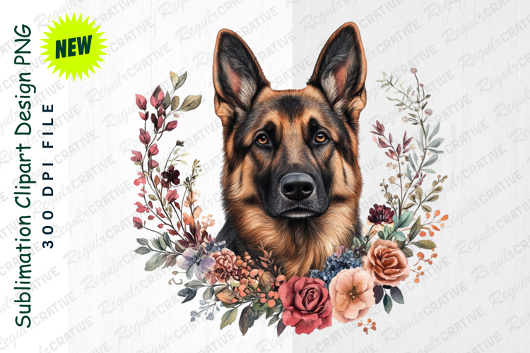 German Shepherd Clipart Image 21