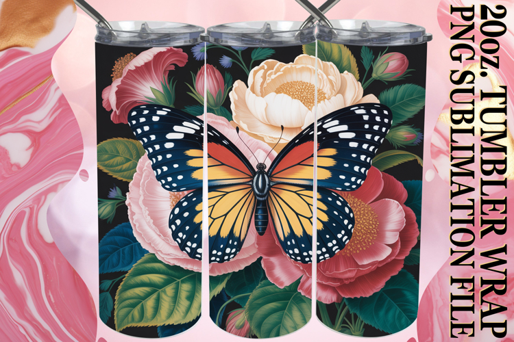 BREATHTAKING VIEWS 20oz TUMBLER WRAP, Butterfly