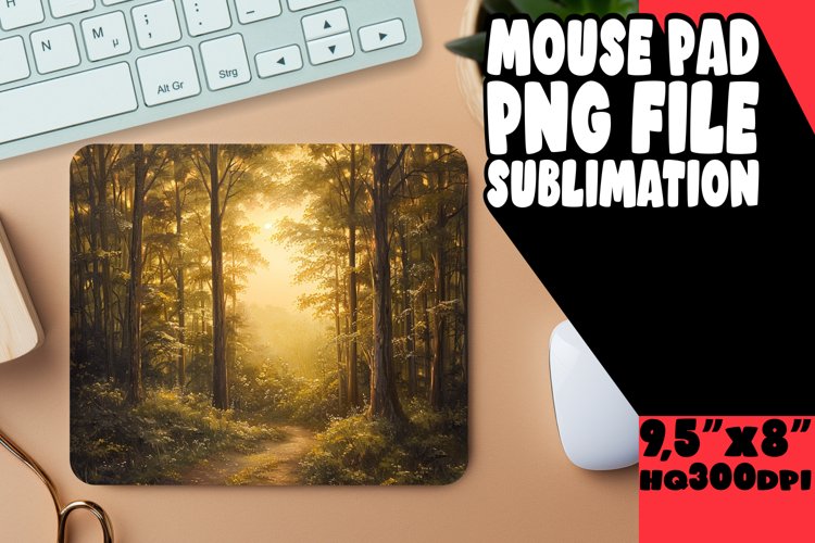 Blissful Beauty Mouse Pad Sublimation