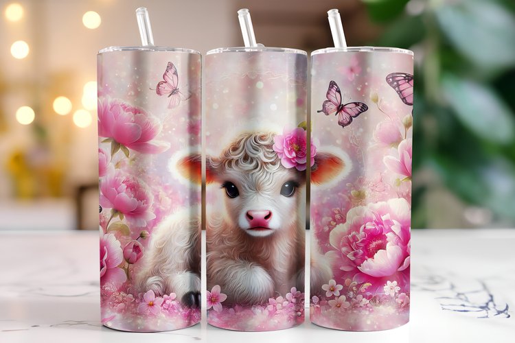 Highland Cow Tumbler Wrap | Sublimation | Tumblers
