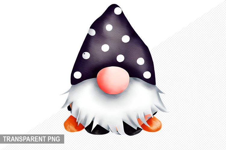 Halloween Gnome - Halloween Gnome Sublimation Design