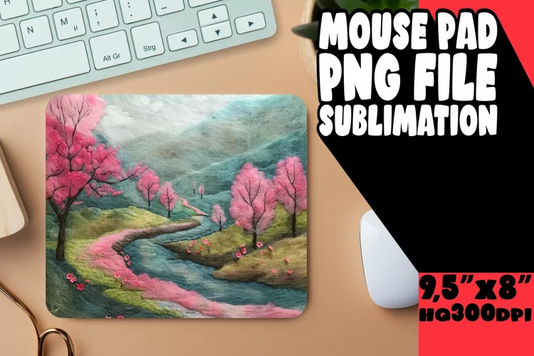 Delightful 3D Summer Landscape Mouse Pad