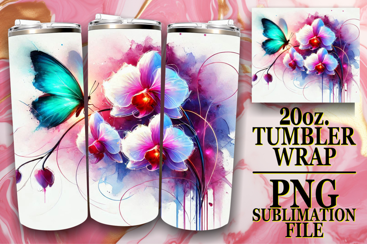 BREATHTAKING VIEWS 20oz TUMBLER WRAP, Butterfly