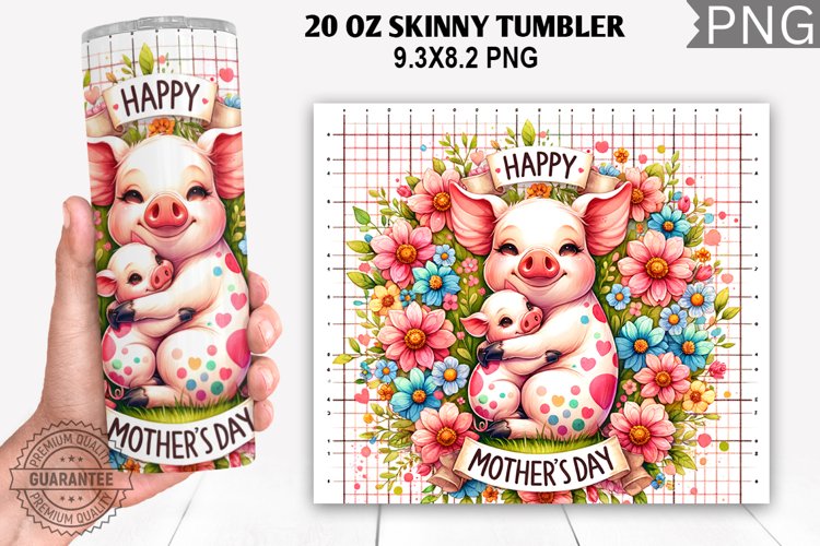 Happy Mother's day Tumbler Wrap, 20 Oz Tumbler Wrap example image 1