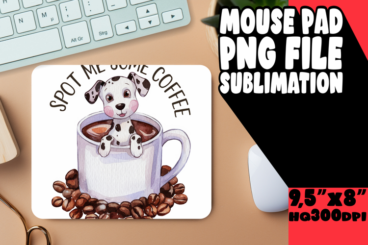 VIBRANT mouse MAT Innovative Design, Coffee Dog