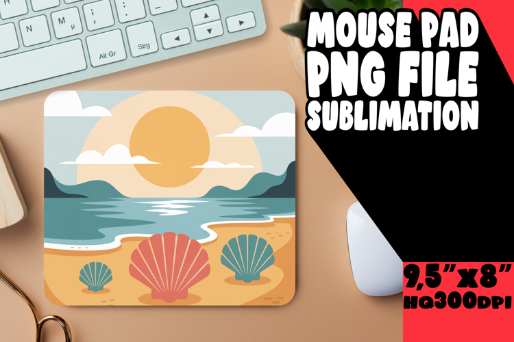 WHIMSICAL MOUSE PAD FUN DESIGNS, Summer Beach