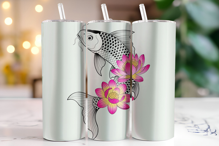 Fish Tumbler Wrap | Sublimation | Tumblers