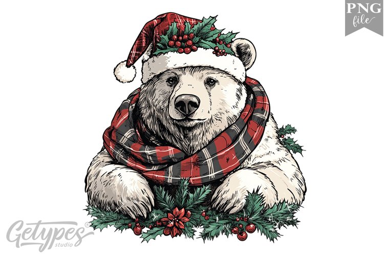 Christmas Bear Clipart Image 11