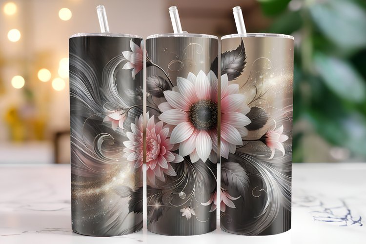 Flowers Tumbler Wrap | Sublimation | Tumblers