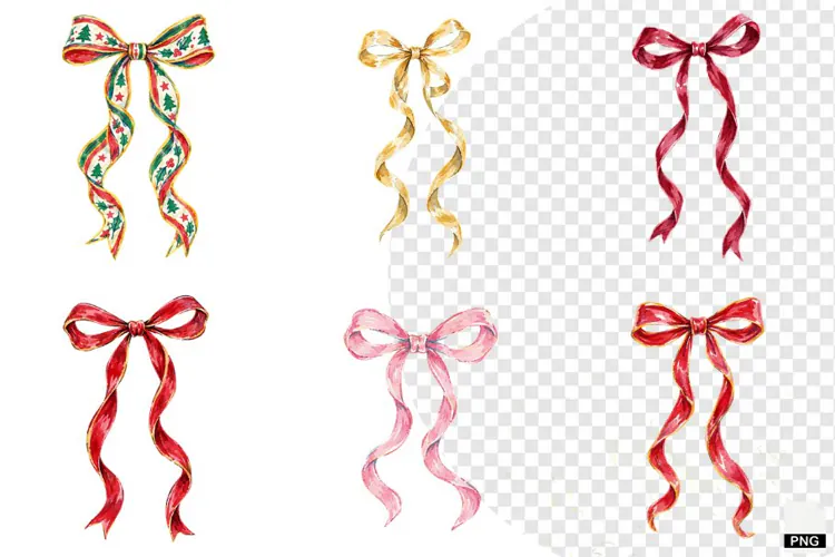 Christmas Bows PNG