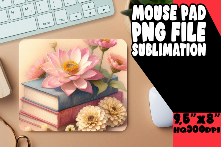 Sweet Desk Mat Sublimation Style, Books