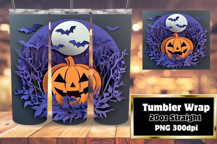 TRENDY 20oz Sublimation Artwork , Halloween