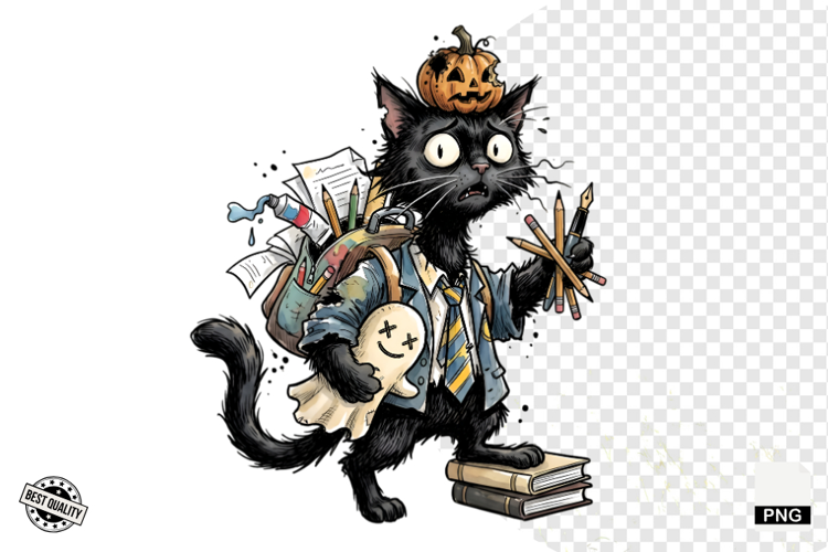 Halloween Black Cat Clipart