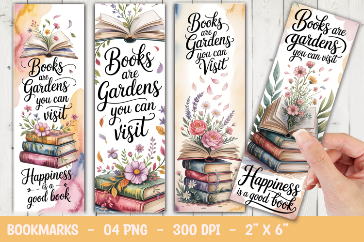 Book Garden Quote Bookmark Sublimation