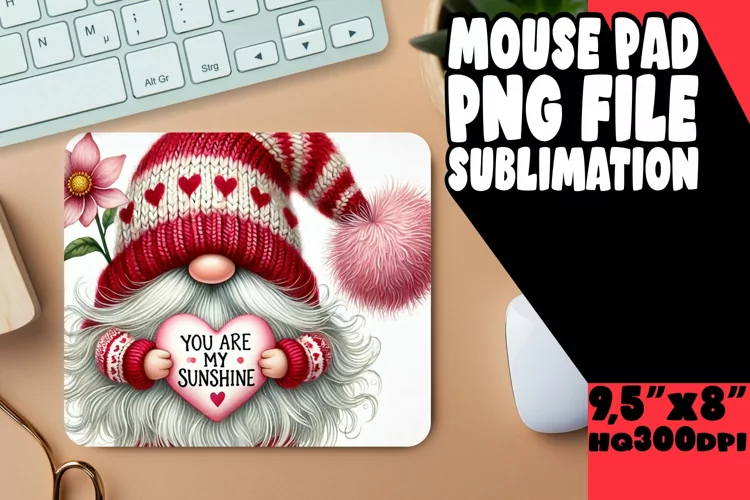 Sweet MOUSE PAD Sublimation Style, Gnomes