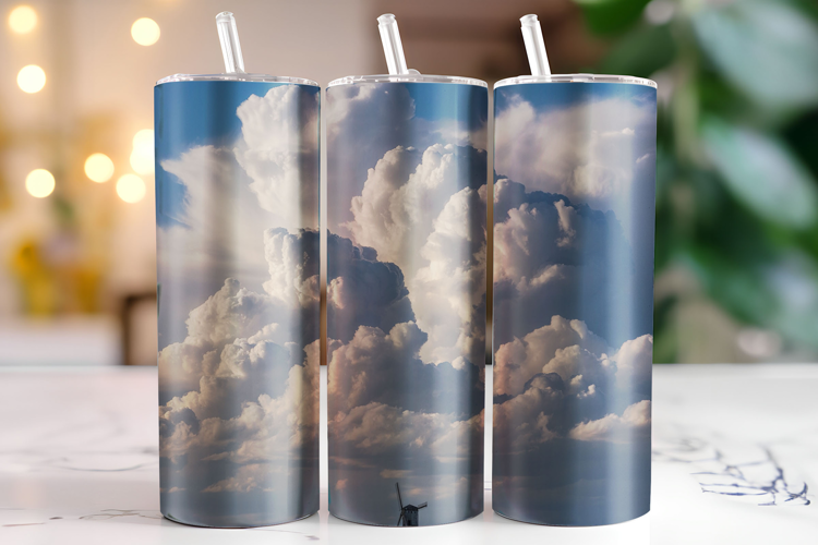 Clouds Tumbler Wrap | Sublimation | Tumblers