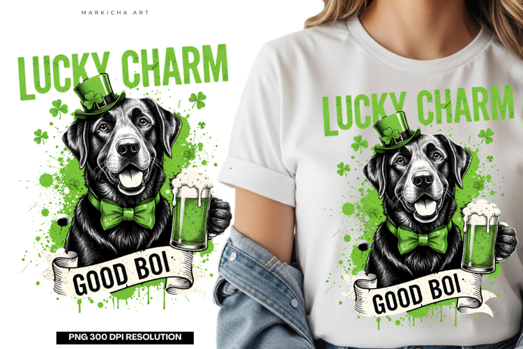St Patrick Day Dog Png Sublimation - Cute St patrick Dog