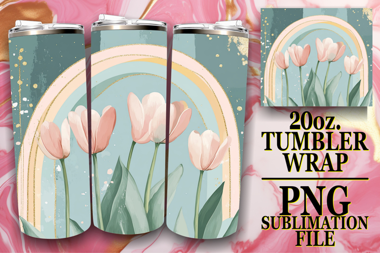 LUMINOUS ADVENTURES 20oz TUMBLER WRAP, Rainbow example image 1