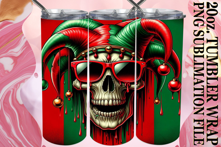 PRESENT OF LIGHT 20oz TUMBLER WRAP, Skull