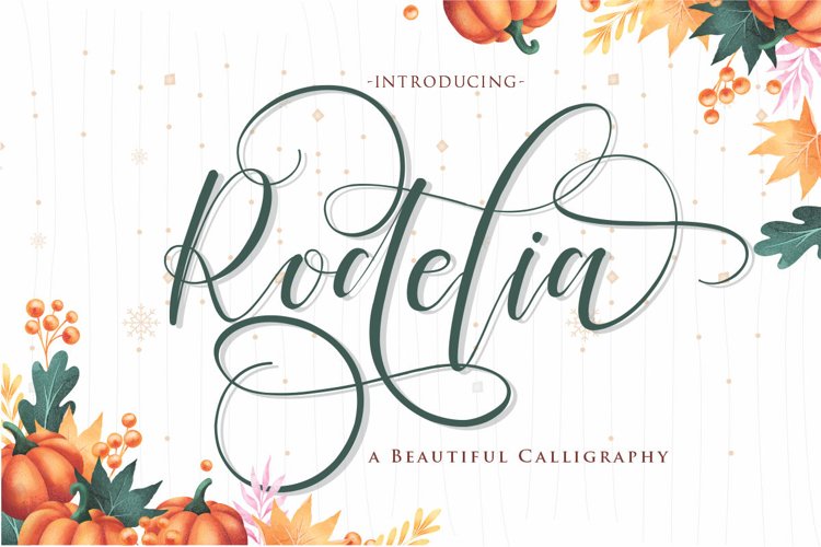 Rodelia | A Beautiful Calligraphy example image 1