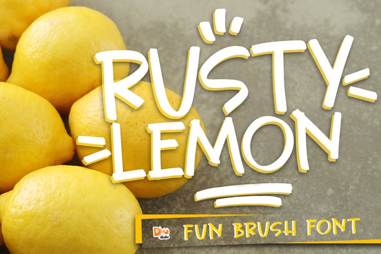 Rusty Lemon - Fun Brush Font example image 1