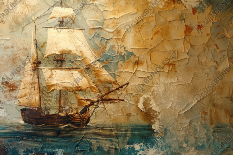 Classic Sailing Ship Background Wallpaper