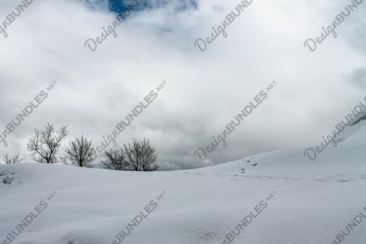 View of The Rocky With Snow in Malam Jabba Swat example image 1