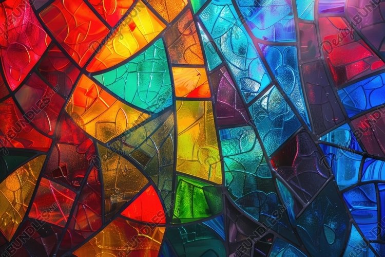 Stained Glass Texture Image 13