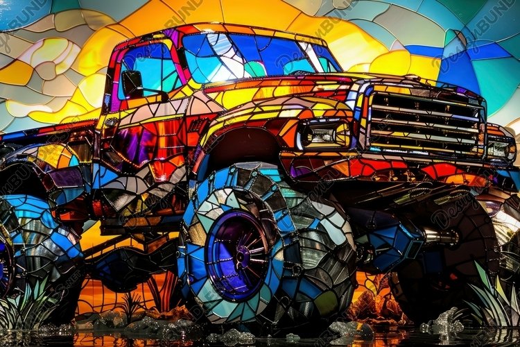 Stained Glass Texture Image 18