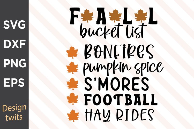 Fall Bucket List.. SVG example image 1