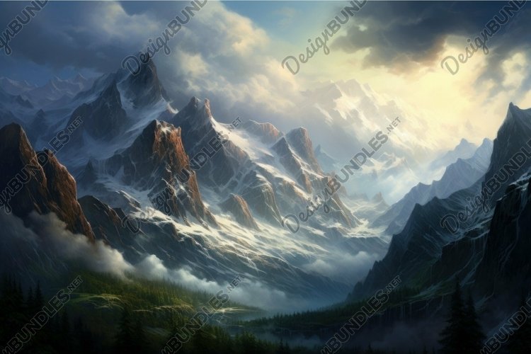 Mountains Clipart Image 10