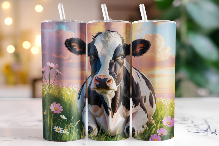 Cow Tumbler Wrap | Sublimation | Tumblers