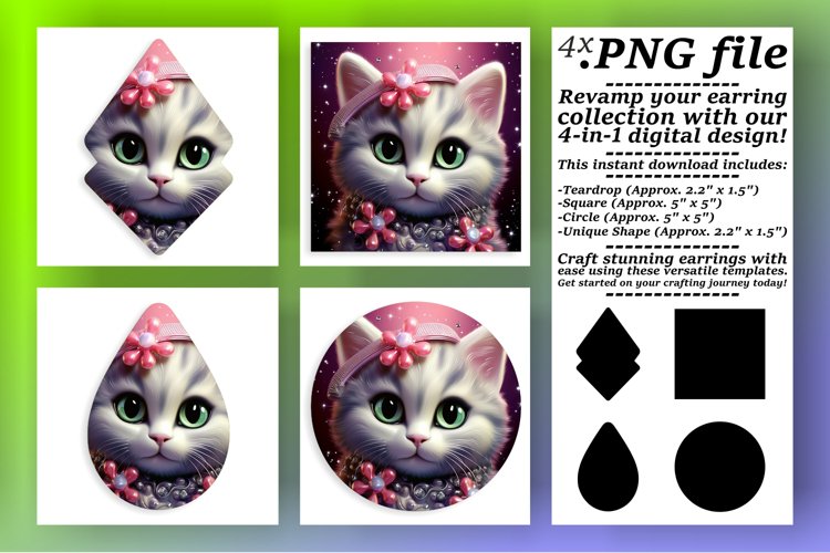 Feline Whimsy: Sublimation in Multiple Shapes