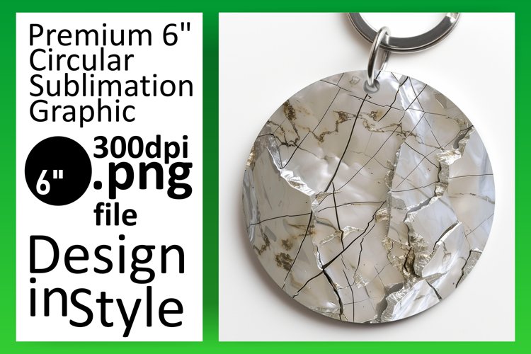 Crystal Circle Radiance: Sublimation Ornament