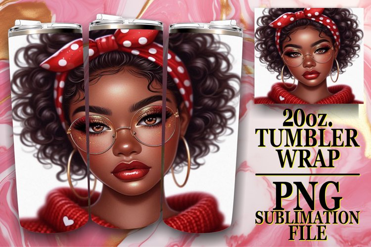 RADIANT ENCOUNTERS 20oz TUMBLER WRAP, Love Girl