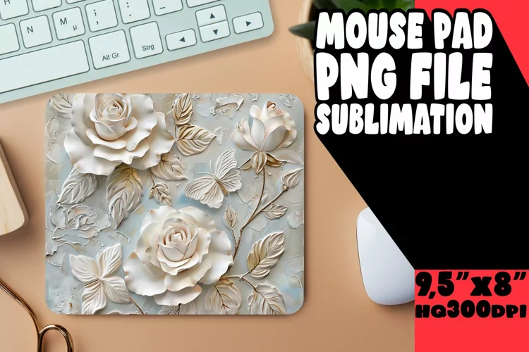 Radiant Spring Bouquet Sublimation Mouse Pad