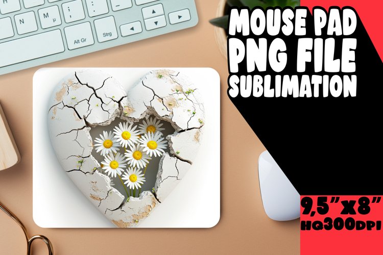 Serene Petal Mousepad example image 1