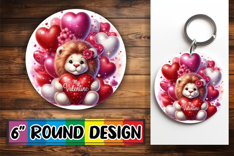 Bright Sublimation Car Coasters, Valentines