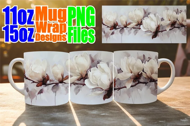 Blossom Burst Cup: Vibrant Spring Sublimation