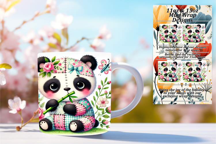 Alluring 15oz Mug Wrap Png Design , Animals