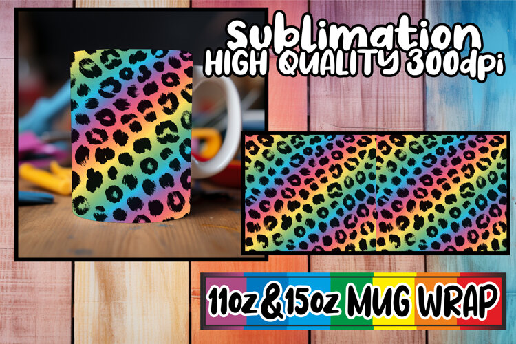 Unique flair 11oz 15oz mug wrap, Easter Bunny example image 1