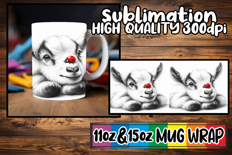 Blissful evenings 11oz 15oz sublimation wrap, Cute Animals