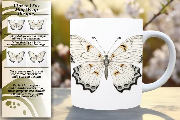 Enchanted Butterfly Mug Wrap Pattern