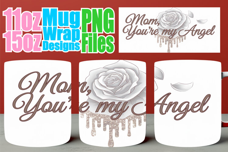 Sweet memories 11oz 15oz sublimation wrap, Mother's Day example image 1