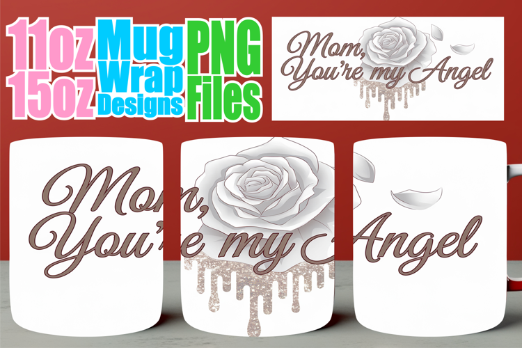Sweet memories 11oz 15oz sublimation wrap, Mother's Day