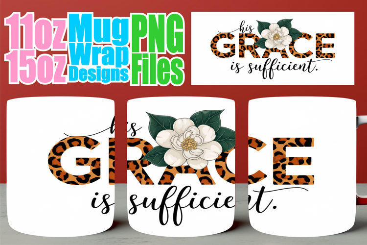 Luminous vibes sublimation mug wrap, Christian