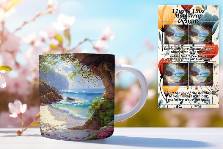 Springtime Meadow Mug Wrap: Sublimation - 11oz/15oz